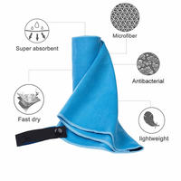Custom Absorbent Knitted Quick Dry Eco-Friendly Microfiber Suede Yoga Fitness Exercise Gym Travel Towel Personalized Sports