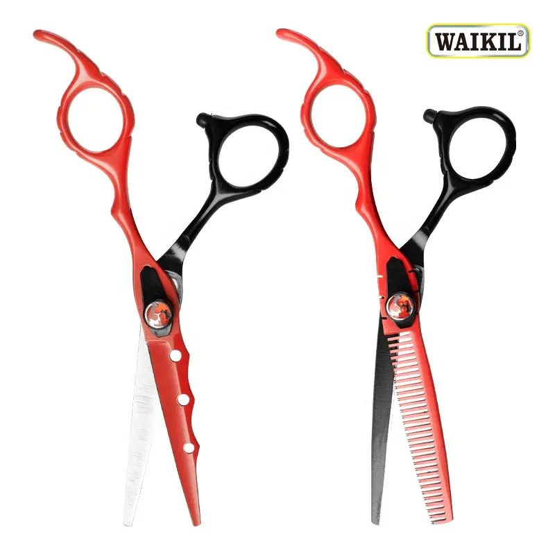 WAIKIL New Barber Scissors High Quality Hairdressing Scissors Professional Hairdressing Cutting Thinning Scissors Barber Shear