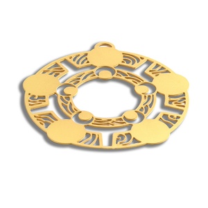Promotional Gift Creative Soft Enamel Classic Hollow Out Round Shape Metal <b>Bookmark</b> - Product Image 5