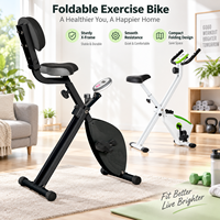 Vélo d'appartement pliable K-FIT GS-3.3-8 de haute qualité avec résistance magnétique et moniteur pour l'exercice aérobie à domicile