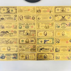 Banconote Commemorative da 1, 2, 5 Dollari del 1899 in Lamina Dorata 24K per Film e Scenografie - Product Image 6