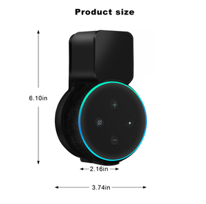 Soporte de pared para altavoz inteligente <span class=keywords><strong>Echo</strong></span> <span class=keywords><strong>Dot</strong></span> de <span class=keywords><strong>3</strong></span>.ª <span class=keywords><strong>generación</strong></span> con almacenamiento de cables, ideal para colocar en la cocina, el dormitorio y el baño - Product Image 3