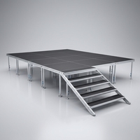 Escenario Portátil para Eventos Móviles y Conciertos, Plataforma Plegable de Aleación de Aluminio