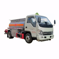 Camion-citerne Foton 4x2 pour carburant, diesel 2.2 CBM, capacité 5000 litres, pour le transport de produits chimiques liquides et de carburant en aluminium