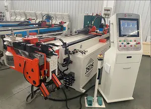 Dasong ไฟฟ้าอัตโนมัติเต็มรูปแบบ DW50 CNC 190 องศาเครื่องดัดท่อท่อสี่เหลี่ยมกลม