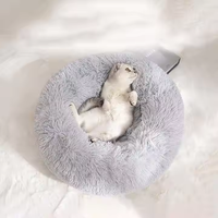 Lit pour chat doux à la mode en gros avec fond antidérapant nid moelleux respirant pour le repos maison chaude et confortable pour animaux de compagnie