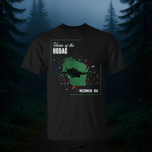 Wisconsin Home Of The Hodag T-shirt Cryptid Design Nero Vestibilità unisex - Product Image 3
