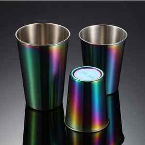 Vaso Personalizado de Acero Inoxidable 18/8 de Lujo Premium, 16 oz, Apilable y Resistente, para Cerveza o Agua, para Niños y Adultos, con Logotipo Personalizado - Product Image 4