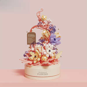 Bloques <span class=keywords><strong>de</strong></span> Construcción <span class=keywords><strong>de</strong></span> Flores, Juego <span class=keywords><strong>de</strong></span> Construcción Hymn of Flowers, Rompecabezas Floral 3D, Bloques <span class=keywords><strong>de</strong></span> Construcción Estéticos para Decoración del Hogar, Venta al por Mayor OEM - Product Image 3