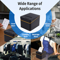 Printer termal 58mm perpustakaan kata multibahasa Mini USB/LAN Bluetooth Printer penerimaan dengan Printer kasir AutoCut