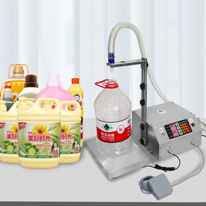 <span class=keywords><strong>Meilleur</strong></span> prix 17L/Min huile miel et eau en bouteille liquide Machine de remplissage peser Machine de remplissage Machines de remplissage semi-automatiques - Product Image 1