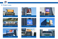 Écran d'affichage vidéo LED extérieur HD, panneau mural LED modulaire pour la publicité commerciale, les centres commerciaux et les bâtiments