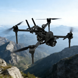 10-Inch 10km Digital Image Transmission FPV Visible Light Thermal Imaging 3kg Payload Radio/<b>Remote</b> Control Plastic Material 5km - Product Image 3