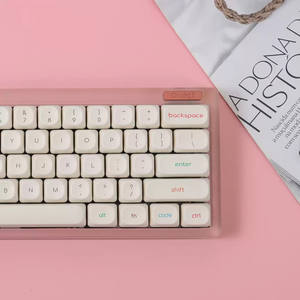 ชุดคีย์แคปโยเกิร์ตแช่แข็งสีขาวนมแบบมินิมอล โปรไฟล์ MOA คีย์แคป PBT แบบ Dye-subbed สำหรับคีย์บอร์ดแบบกลไกสวิตช์ MX - Product Image 2