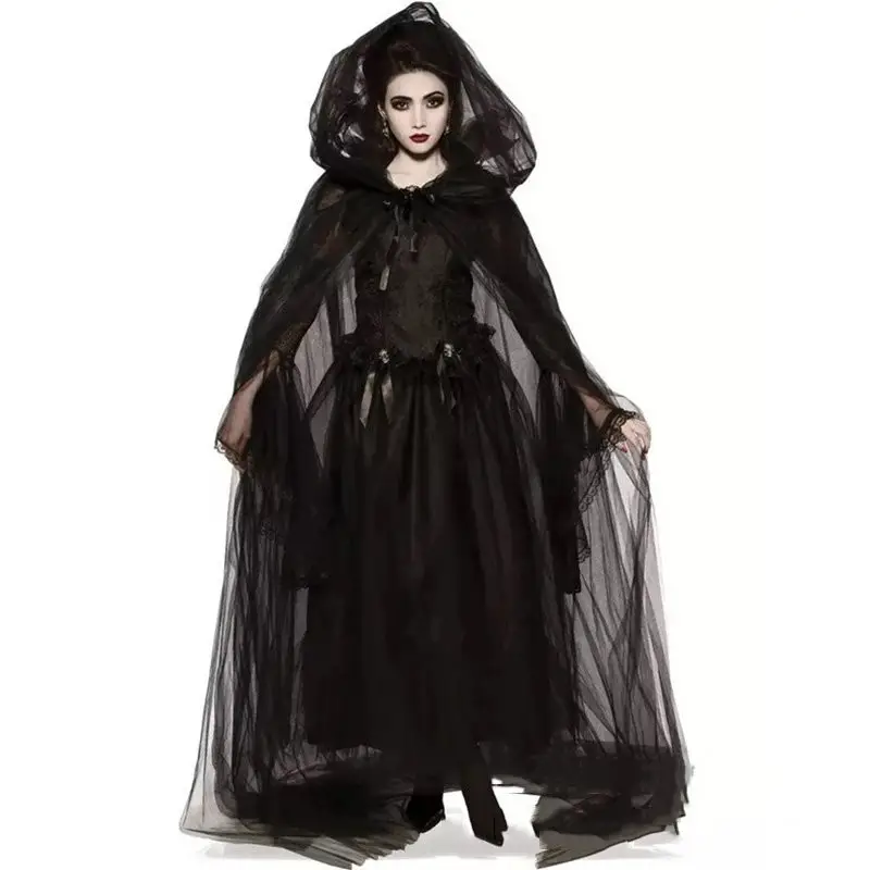 Coldker – Costume Cosplay d'halloween, jupe longue, fantôme, mariée, ange noir, sorcière, Vampire, Cosplay, fête, livraison directe, 2022