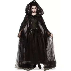 Coldker <span class=keywords><strong>2022</strong></span> Drop Ship Halloween Diablo Vocaloid Cosplay disfraz fantasma novia negro Ángel <span class=keywords><strong>bruja</strong></span> Falda larga vampiro Cosplay fiesta - Product Image 1