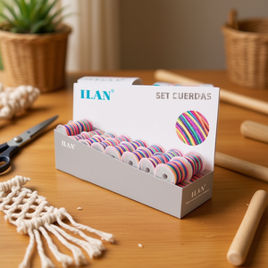 Set di Filo per Macramè Ilan 1.0 mm x 20 m Multicolore per Forniture Artigianali - Product Image 2