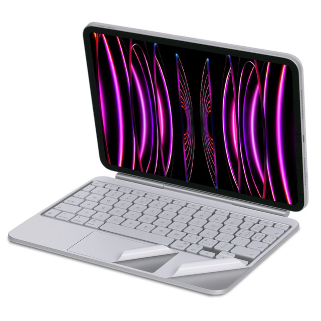 2024 iPad Pro Keyboard Transparent Sticker MagicKeyboard White Air6 Film Keyboard Smart Double-sided Clip Protective Film