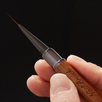 Stylo de construction d'ongles de luxe double tête Luoya avec pinceau en poils de Kolinsky, outil professionnel multifonctionnel pour la peinture et la pose de colle sur les ongles
