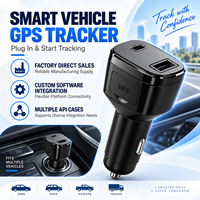 Traceur GPS 4G compact pour voiture, Plug and Play, allume-cigare, localisateur de véhicule, détection intelligente de tension, lecture de trajets