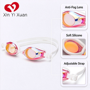 Gafas de Natación Antivaho Xinyixuan, Lentes de PC Impermeables, Correa de Silicona Ajustable, Protección UV, Máscara de Entrenamiento Unisex para Adultos - Product Image 5