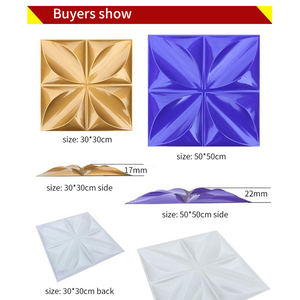 Moldes <span class=keywords><strong>de</strong></span> plástico 3D para paneles <span class=keywords><strong>de</strong></span> azulejo 3D, decoración artística <span class=keywords><strong>de</strong></span> <span class=keywords><strong>pared</strong></span>, forma <span class=keywords><strong>de</strong></span> plástico <span class=keywords><strong>de</strong></span> PVC, precio bajo - Product Image 2