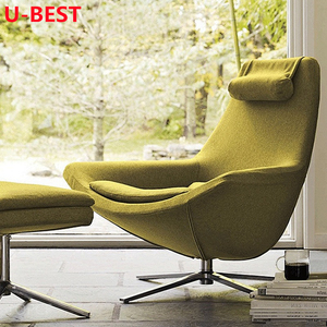 Fauteuil lounge U-Best, mobilier de villa, chaise design en tissu, Cadeira Chaises Sillones, salon, Poltrone - Product Image 2