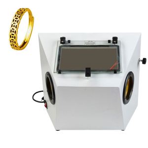 Mini cabine de sablage manuelle contrôlée par PLC, équipement professionnel de polissage et de nettoyage alcalin pour métaux, facile à utiliser - Product Image 1