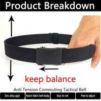 Ceinture tactique utilitaire en nylon YWHCHI avec boucle métallique, équipement tactique d'extérieur, fabrication usine
