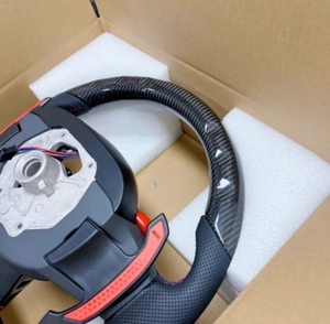 Volant sport de luxe personnalisé en cuir Alcantara et fibre de carbone pour G20 G30 G80 G87 M3 M4 M5 <span class=keywords><strong>Série</strong></span> <span class=keywords><strong>7</strong></span> <span class=keywords><strong>Golf</strong></span> - Product Image 3