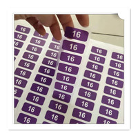 Abnehmbare Selbstklebende Transparente Vinyl-Etiketten für Kleidung Seriennummer Barcode-Aufkleber mit Individueller Größe und Logo