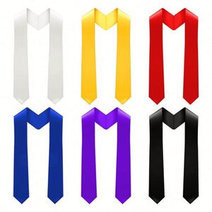 Estola de Graduación Lisa de Alta Calidad para Iglesia, Sacerdote, Coro, Adulto, Unisex, Universidad, 16 Colores - Product Image 2