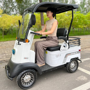 新设计批发价格<span class=keywords><strong>2</strong></span>座高尔夫球车防翻车电机舒适高尔夫球车班车服务 - Product Image 2