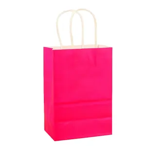 Best Selling Good Grade Wholesale Price Kraft Paper Gift Bag With Twisted Handle Stand Up Cheap Price Recyclable Paper Bag