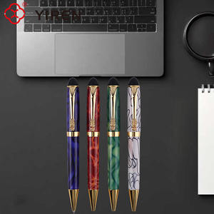 यिरेन ने रंगीन रंग हस्ताक्षर पेन लक्जरी लुगलन संगमरमर के फव्वारे पेन उपहार बॉक्स में - Product Image 5