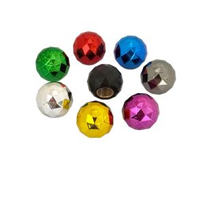 Tapa de válvula con patrón de diamante esférico, 18x16mm, Universal para coches, motocicletas, bicicletas, cubierta de válvula de neumático de goma - Product Image 3