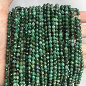 Cuentas Sueltas de Piedra Natural al por Mayor, Cuentas de Gemas Pequeñas de 3mm con Microfacetos para la Fabricación de Joyería y Collares, 2mm, 2.5mm, 4mm - Product Image 5