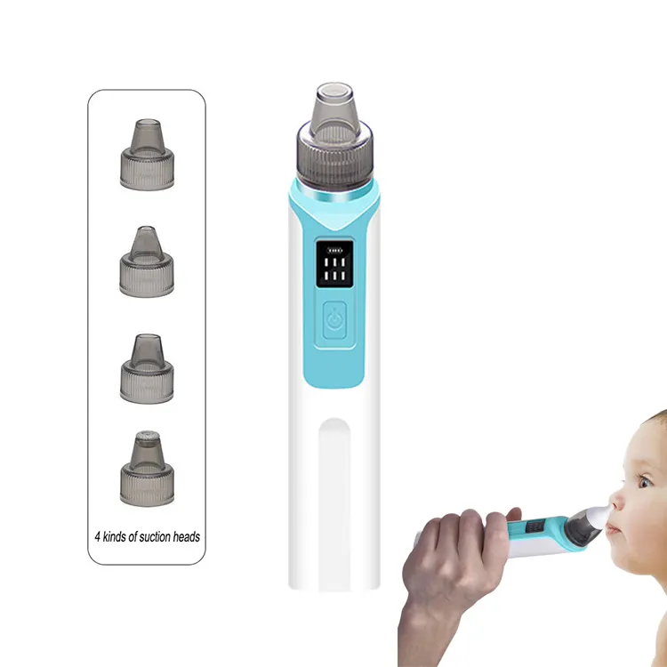 Health Safety Convenient Low Noise Rechargeable Baby Nose Cleaner Silicone Adjustable Suction Child Nasal Aspirator