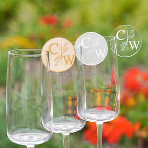Segnaposto Moderno per Bevande con Iniziali, Decorazioni per Bicchieri da Matrimonio - Product Image 5