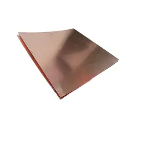 C51050 Purple Red Copper Sheet Metal 4x8 Supplier 0.3mm 3mm 5mm 10mm 20mm Thickness Pure C83800 C52100 Copper Plate