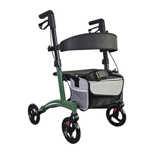 Andador Multifuncional Plegable para Personas Mayores con Neumáticos de PVC Sólido y Sistema de Frenos - Product Image 2