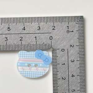 Botones a Cuadros con Estampado Fresco, Materiales Hechos a Mano para DIY, Accesorios para Ropa, Zapatos, <span class=keywords><strong>Calcetines</strong></span>, Botones Decorativos para <span class=keywords><strong>Crocs</strong></span> - Product Image 3