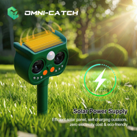 Répulsif Solaire Intelligent Écologique pour Animaux, Détecteur de Mouvement PIR, Dissuasion Extérieure pour Faune Sauvage, Jardin, Cour, Allée, Répulsif Chats Cerfs