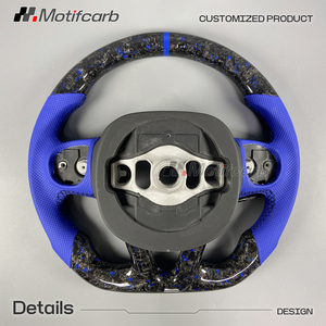 Volante Deportivo Personalizado de Fibra de Carbono Forjado Azul para Jeep Grand Cherokee Trackhawk para Dodge Charger Hellcat SRT R/T 2013-2023 - Product Image 5