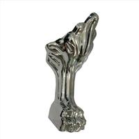 Pieds de baignoire de couleur Chrome or, effet relief, dans la baignoire, pieds de pieds en argent, 1 pièce