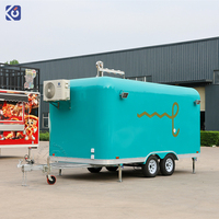CAMPTRL Remorque alimentaire mobile personnalisable pour restaurant de rue, cuisine entièrement équipée, camion de café et de nourriture