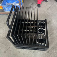 Chariot de rangement multi-emplacements en acier pour plateaux de treillis, avec roues, pour événements scéniques