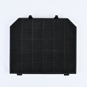 Filtre à charbon actif carré 256x216mm pour installation encastrée, pièce universelle pour hotte de cuisine, désodorisation et purification - Product Image 1