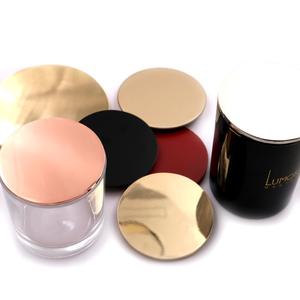 批发黄金个性化罐子蜡烛盖蜡烛防尘盖杯盖 - Product Image 3