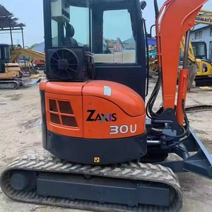 Meilleure vente Mini pelle hydraulique d'occasion 3 tonnes Hitachi Zx30u Pelle hydraulique d'occasion en bon état avec peu d'heures de travail en stock - Product Image 1